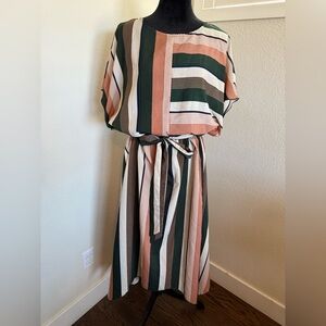 SHEIN Multicolor Striped Maxi Dress